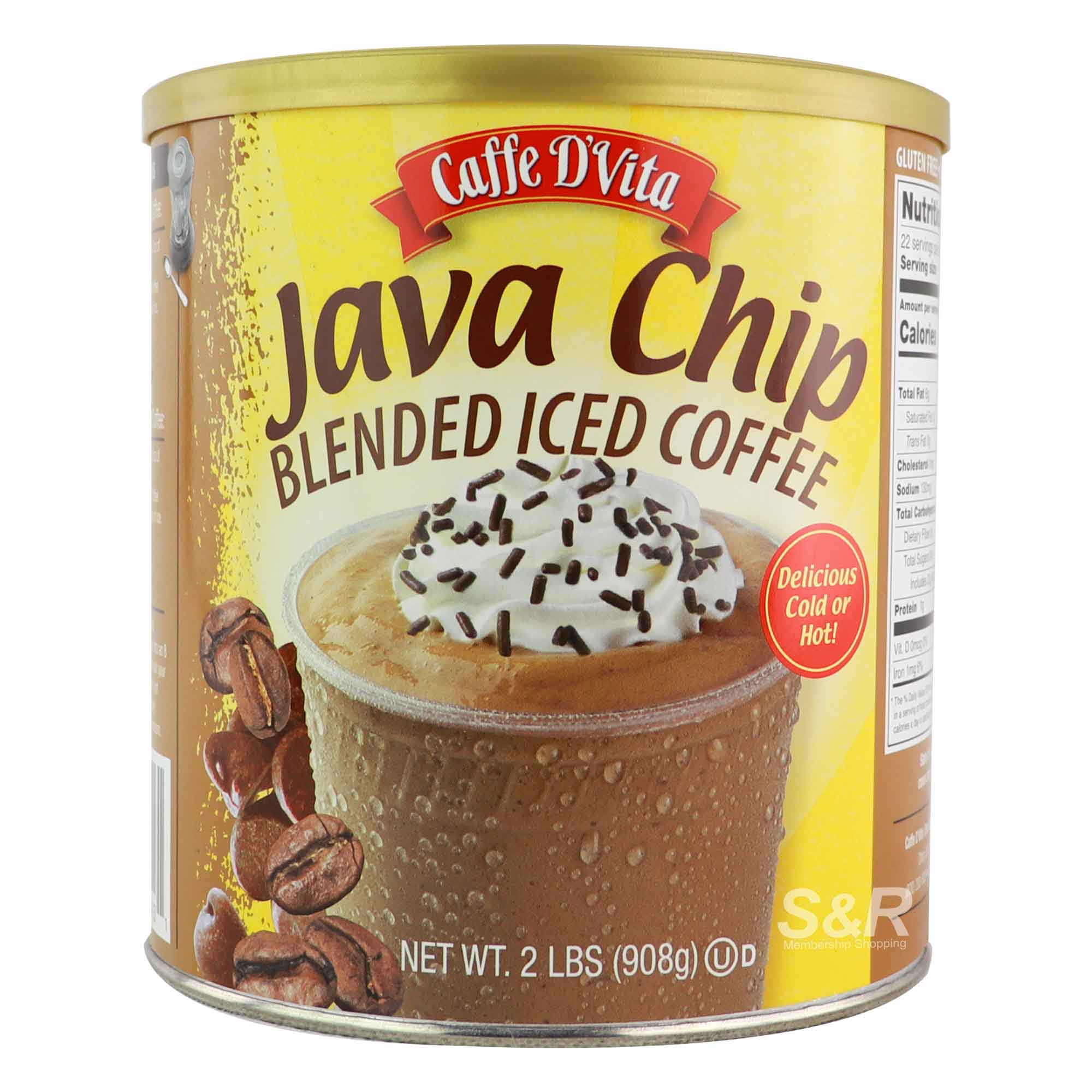 Caffe D' Vita Java Chip Blended Iced Coffee 908g Caffe D' Vita Java Chip Blended Iced Coffee 908g